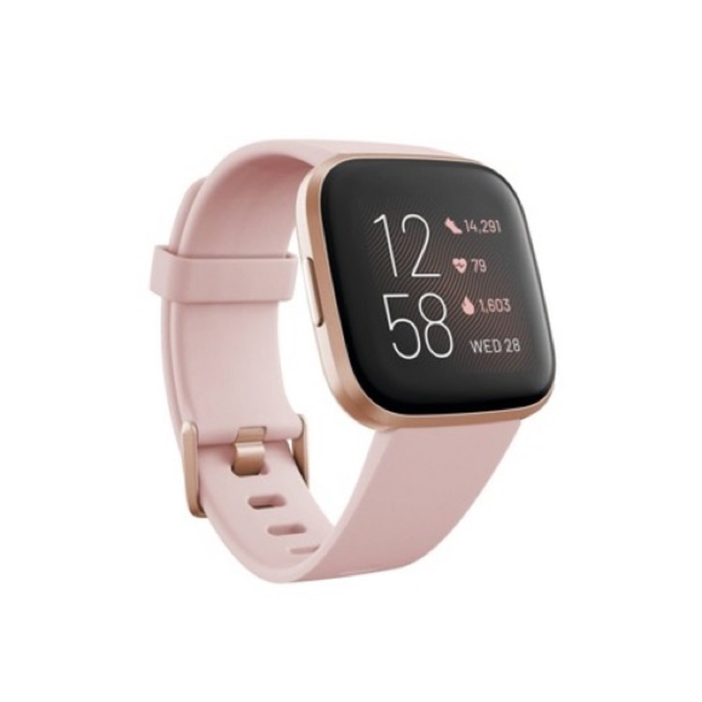 Rose Gold Versa 2 Fitbit watch